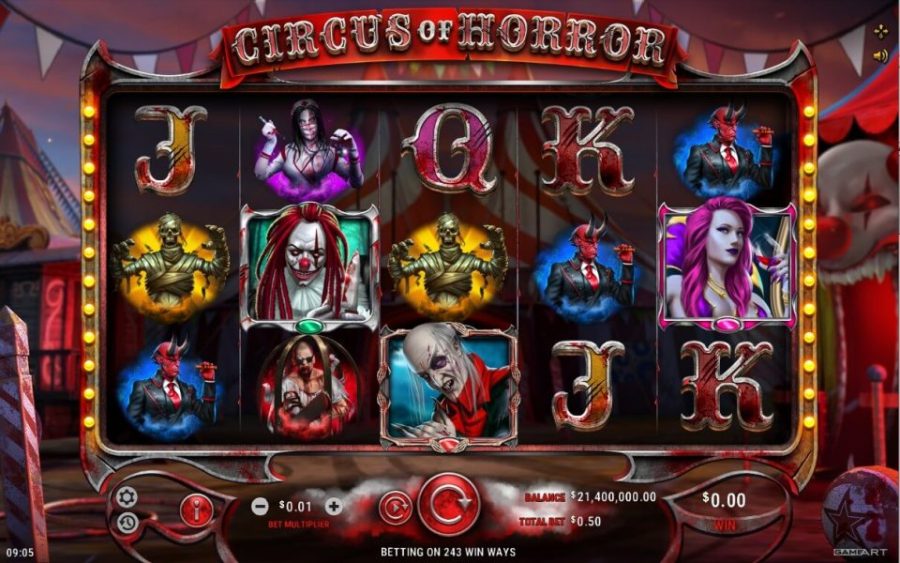 Обзор на техническую часть игрового автомата Circus of Horror