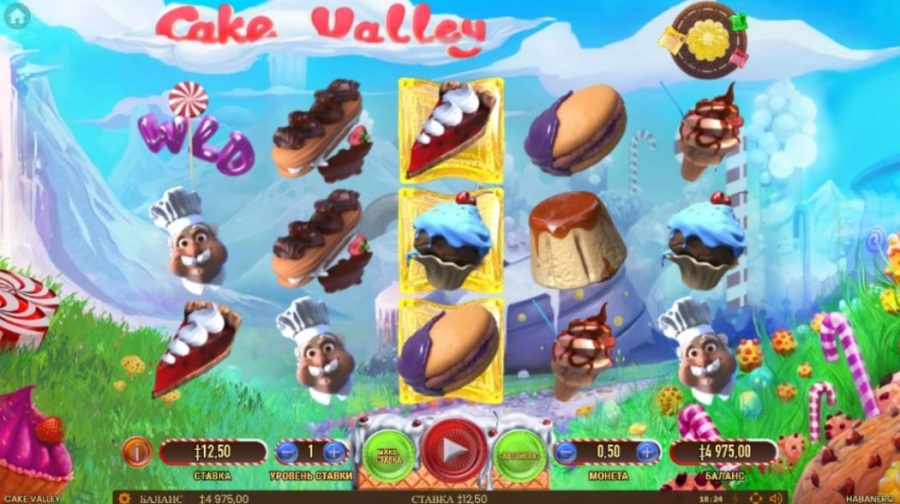 Встроенные бонусы и дополнительные опции Cake Valley